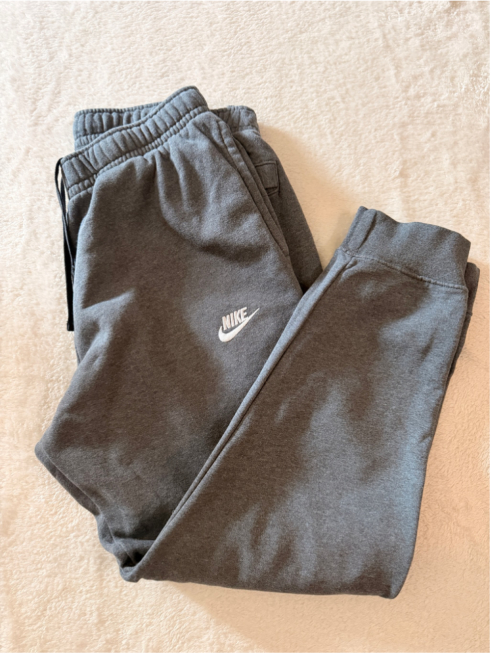Nike Sweatpants Joggers Size L Grey White